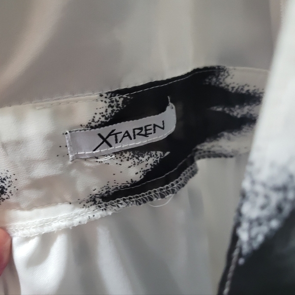 Xtaren Maxi dress black & white print Size L - Picture 7 of 8